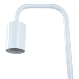 Modern Table lamp Desk Light Timber Base Bedside Bedroom White - Rear View