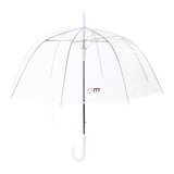 5x Clear Transparent Rain Walking Umbrella Parasol PVC Dome Wedding Party Favour - Side View