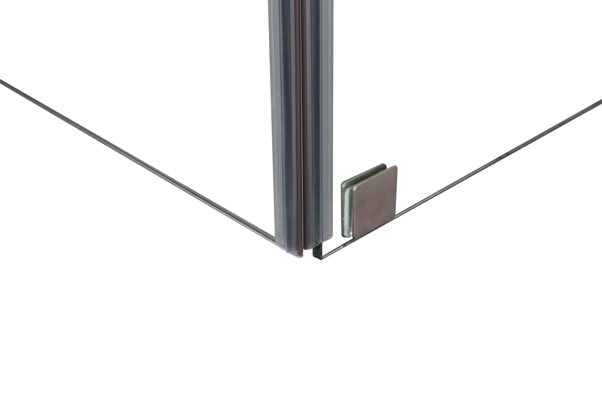 1000 x 1000mm Frameless 10mm Glass Shower Screen By Della Francesca