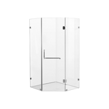 1000 x 1000mm Frameless 10mm Glass Shower Screen By Della Francesca