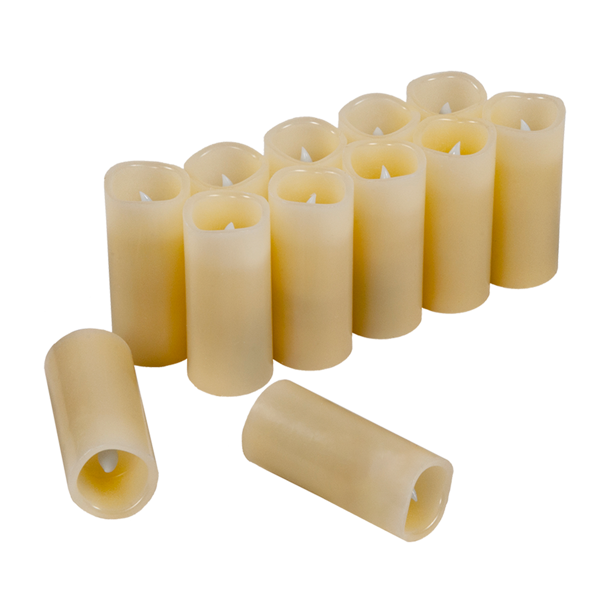 Flameless Candles LED Candles Set of 12 Battery Flickering Bulb
