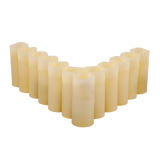 Flameless Candles LED Candles Set of 12 Battery Flickering Bulb - Close-Up Angle