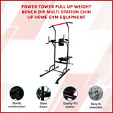 Power Tower Pull Up Weight Bench Dip Multi Station Chin Up Home Gym Equipment - Extra Image