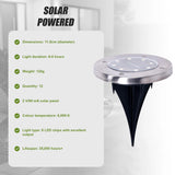 12x Solar Powered LED Buried Inground Recessed Light Garden Outdoor Deck Path - Extra Image