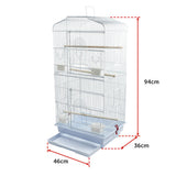 95cm Bird Cage Canary Parakeet Cockatiel LoveBird Finch Bird Cage - Low Angle