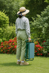 Garden Seat Folding Kneeler Bench Kneeling Soft Eva Pad - Rear View