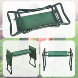 Garden Seat Folding Kneeler Bench Kneeling Soft Eva Pad - Low Angle