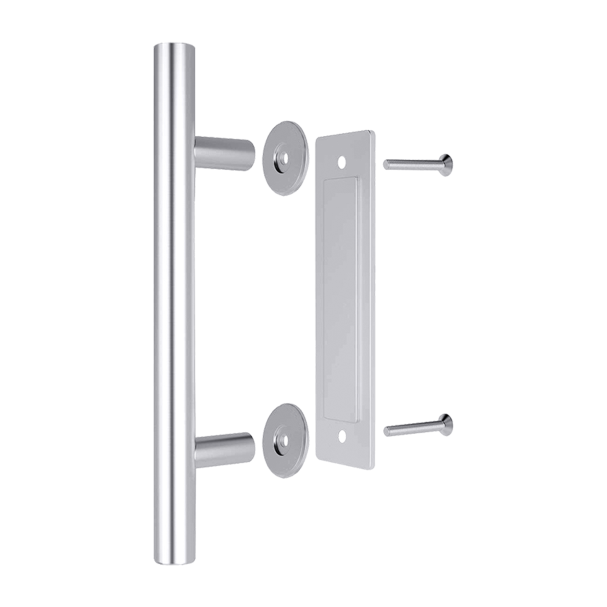 12" Barn Door Handle Sliding Flush Pull Wood Door Gate Hardware Stainless Steel