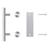 12" Barn Door Handle Sliding Flush Pull Wood Door Gate Hardware Stainless Steel