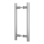 Round 300mm Stainless Steel Push Pull Door Handle for Wood Glass