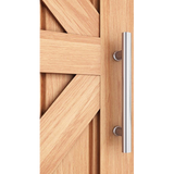 Round 300mm Stainless Steel Push Pull Door Handle for Wood Glass
