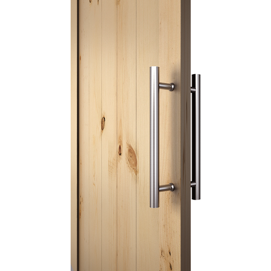Round 300mm Stainless Steel Push Pull Door Handle for Wood Glass