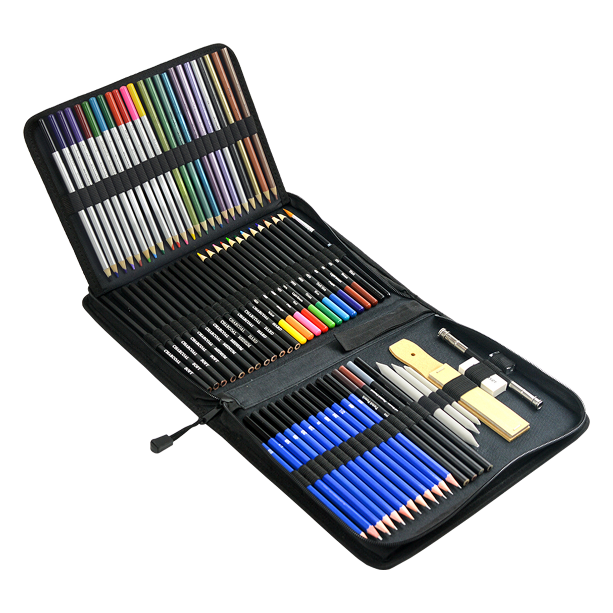 Art Sketch Pencils Oil Drawing Colouring Graphite Charcoal Pencil Set 72pcs/set