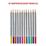Art Sketch Pencils Oil Drawing Colouring Graphite Charcoal Pencil Set 72pcs/set - Rear View