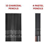 Art Sketch Pencils Oil Drawing Colouring Graphite Charcoal Pencil Set 72pcs/set