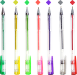 Glitter Gel Pens (100 pack) with 2.5X More Ink - Craft, Kids & Adult Colouring