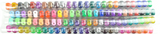 Glitter Gel Pens (100 pack) with 2.5X More Ink - Craft, Kids & Adult Colouring