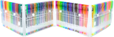 Glitter Gel Pens (100 pack) with 2.5X More Ink - Craft, Kids & Adult Colouring