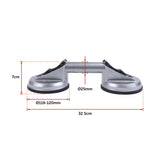 4 x Double Suction Glass Lifting Tool 70kg Vacuum Puller Lifter Aluminium - Extra Image