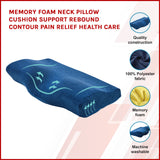 Memory Foam Neck Pillow Cushion Support Rebound Contour Pain Relief Health Care - Front View