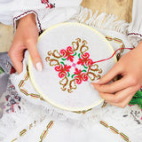 Embroidery Starter Kit Cross Stitch Kit DIY Hand Craft Stitch 50 Colour Kit