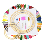 Embroidery Starter Kit Cross Stitch Kit DIY Hand Craft Stitch 50 Colour Kit