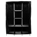 Large Portable Clothes Closet Canvas Wardrobe Storage Organizer with Shelves
