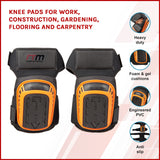Knee Pads for Work, Construction, Gardening, Flooring and Carpentry - Top-Down View