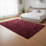 230x160cm Floor Rugs Large Shaggy Rug Area Carpet Bedroom Living Room Mat - Burgundy