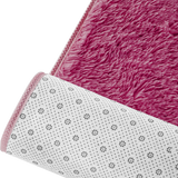 230x160cm Floor Rugs Large Shaggy Rug Area Carpet Bedroom Living Room Mat - Burgundy - Low Angle