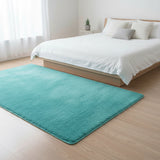 200x140cm Floor Rugs Large Shaggy Rug Area Carpet Bedroom Living Room Mat - Turquoise - Close-Up Angle