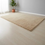 230x160cm Floor Rugs Large Shaggy Rug Area Carpet Bedroom Living Room Mat - Beige - Close-Up Angle