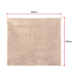 230x200cm Floor Rugs Large Shaggy Rug Area Carpet Bedroom Living Room Mat - Beige - Extra Image