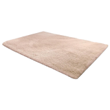 230x200cm Floor Rugs Large Shaggy Rug Area Carpet Bedroom Living Room Mat - Beige - Front View