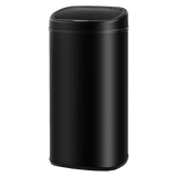 68L Motion Sensor Bin Automatic Stainless Steel Kitchen Rubbish Trash - Black - Close-Up Angle