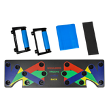 9 in 1 Push Up Board Yoga Bands Fitness Workout Train Gym Exercise Pushup Stand