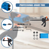 14X Pocket Hole Jig Kit Woodworking Drill Hole Locator Craft Carpenters + F Clip - Extra Image