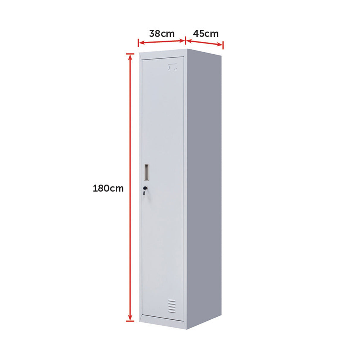 One-Door Office Gym Shed Clothing Locker Cabinet