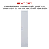 One-Door Office Gym Shed Clothing Locker Cabinet - Low Angle