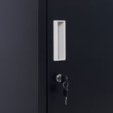 One-Door Office Gym Shed Clothing Locker Cabinet - Top-Down View