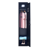 One-Door Office Gym Shed Clothing Locker Cabinet - Top-Down View