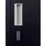 One-Door Office Gym Shed Clothing Locker Cabinet - 45-Degree Angle