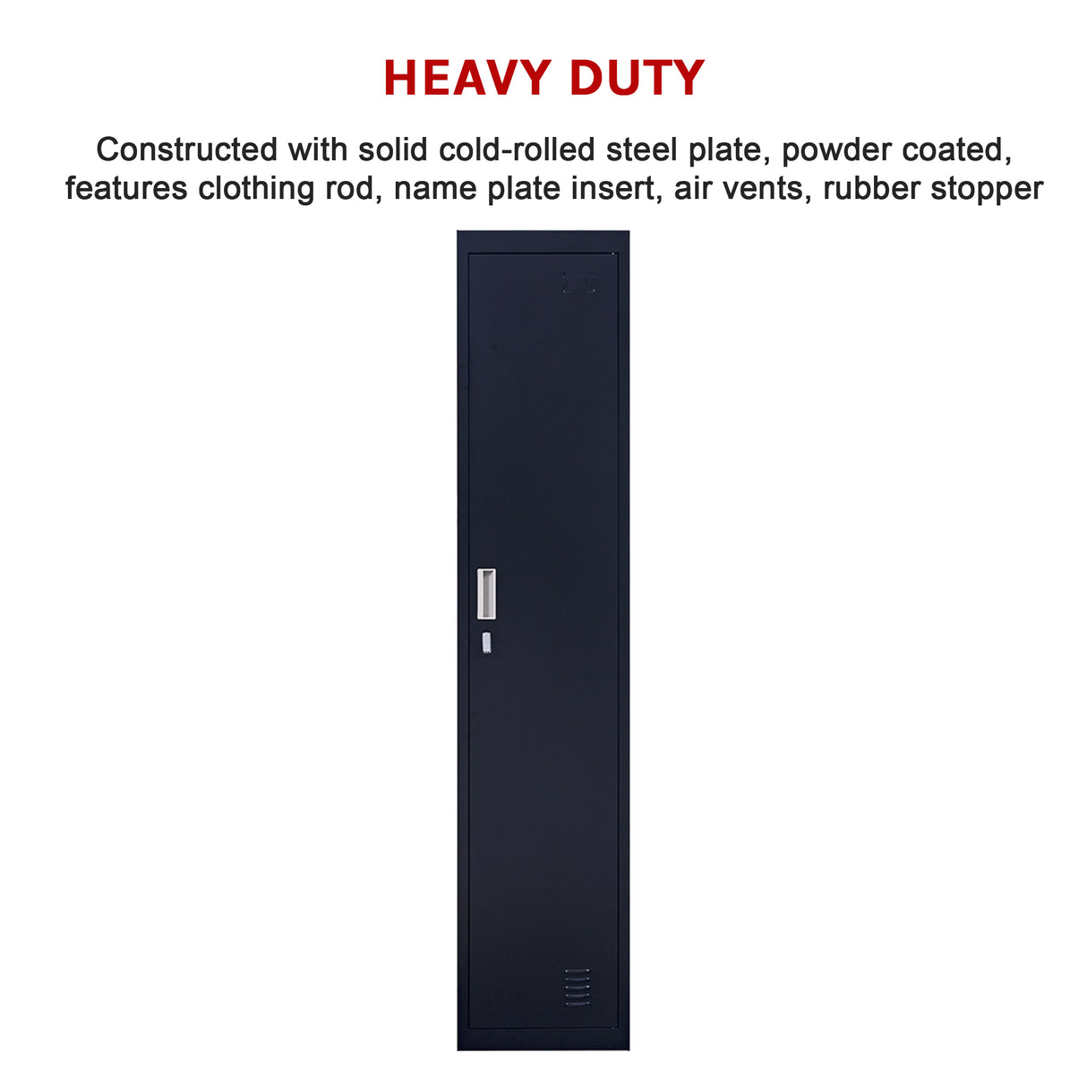 One-Door Office Gym Shed Clothing Locker Cabinet