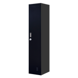 One-Door Office Gym Shed Clothing Locker Cabinet - Side View