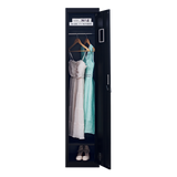One-Door Office Gym Shed Clothing Locker Cabinet - 45-Degree Angle
