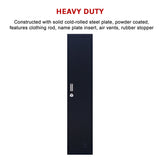 One-Door Office Gym Shed Clothing Locker Cabinet - Low Angle