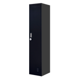 One-Door Office Gym Shed Clothing Locker Cabinet - Side View