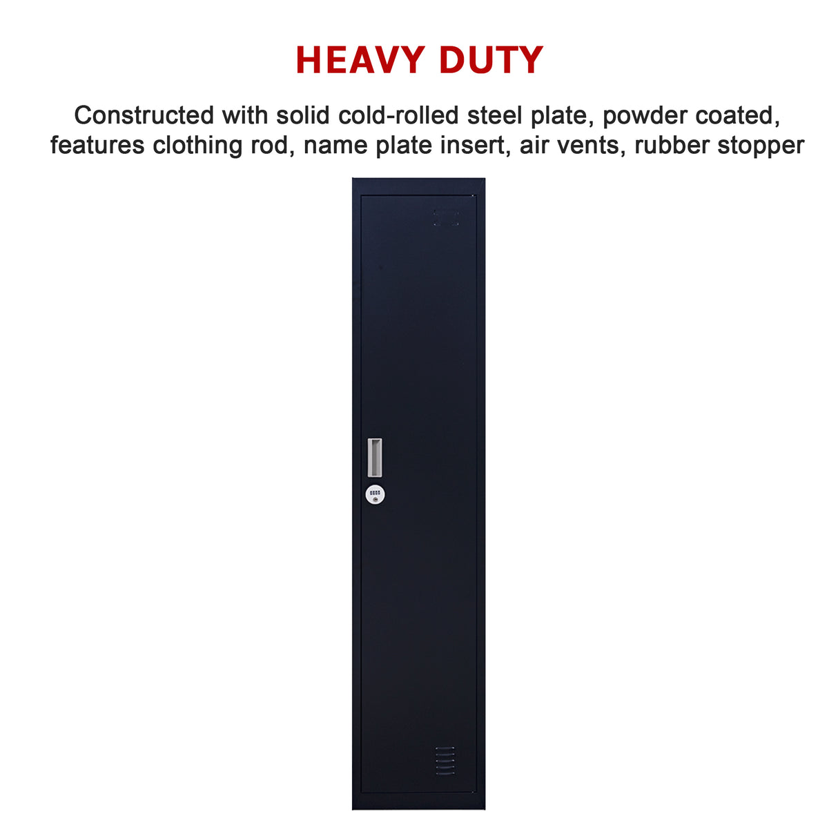 One-Door Office Gym Shed Clothing Locker Cabinet