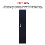 One-Door Office Gym Shed Clothing Locker Cabinet - Low Angle