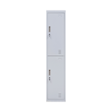 2-Door Vertical Locker for Office Gym Shed School Home Storage